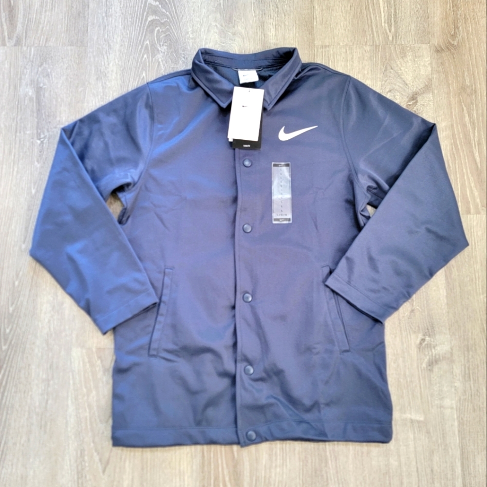 BRAND NEW Nike Therma-FIT 'Thunder Blue/White' jacket Boys Size Large